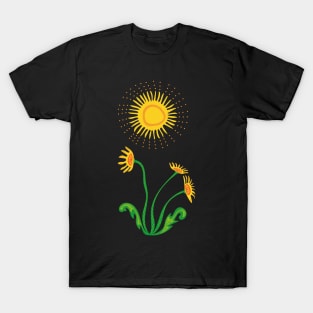 Yellow Dandelion Indigenous WAWEZHI CANADA T-Shirt